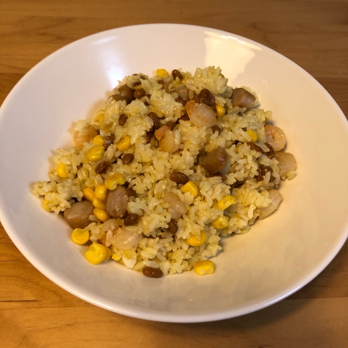 納豆嫌いのためのカレー納豆チャーハン